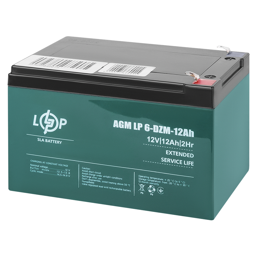 Акумуляторна батарея LP тягова AGM LP6-DZM-12